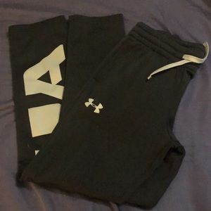 Boys black Under Armour pants